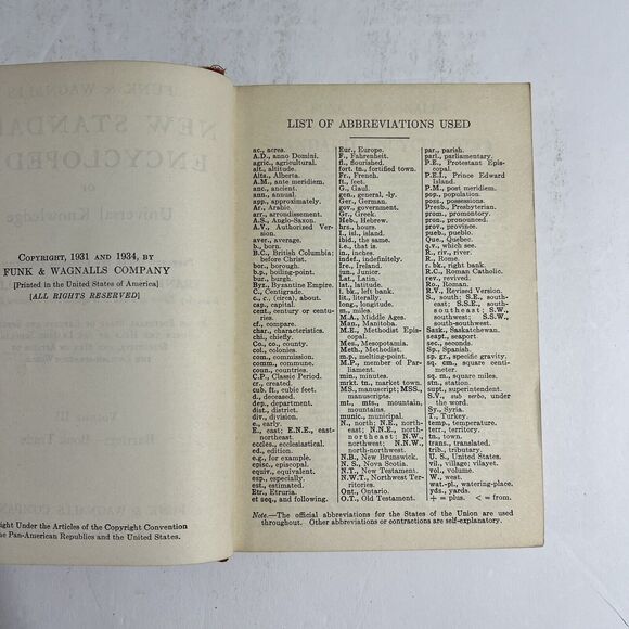 Funk n Wagnalls New Standard Encyclopedia 1934 Vol III Bartlett to Book Trade - Picture 6 of 14
